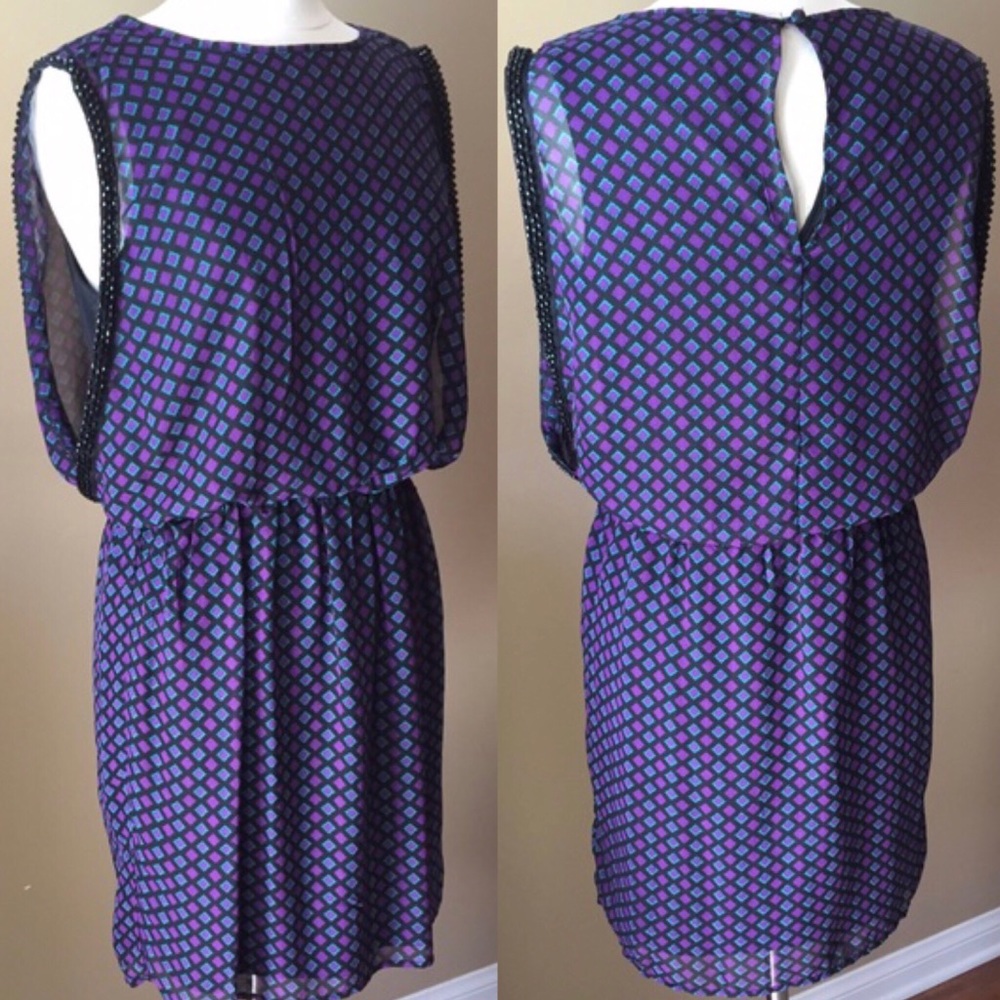 NWOT beaded sleeve embellished Dylan & Rose dress